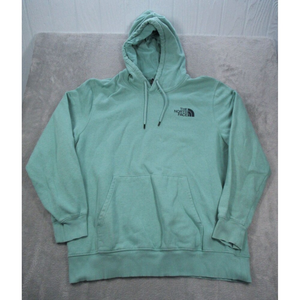 The North Face Hoodie Men's XL Green Pullover Sweatshirt Outdoors Long Slv